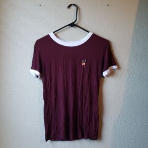 Empyre size XS "Can't Touch This" cactus red top